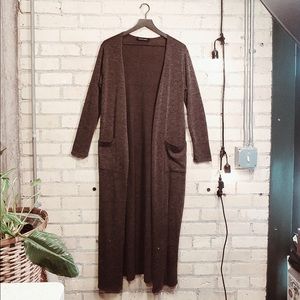Long Side Slit Cardigan